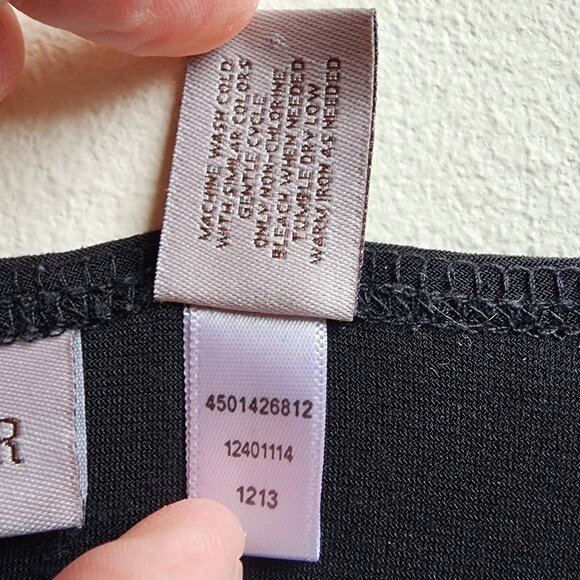 Easywear By Chico's Semi-Sheer Black Scoop Neck Blouse Size 2X - Picture 11 of 16